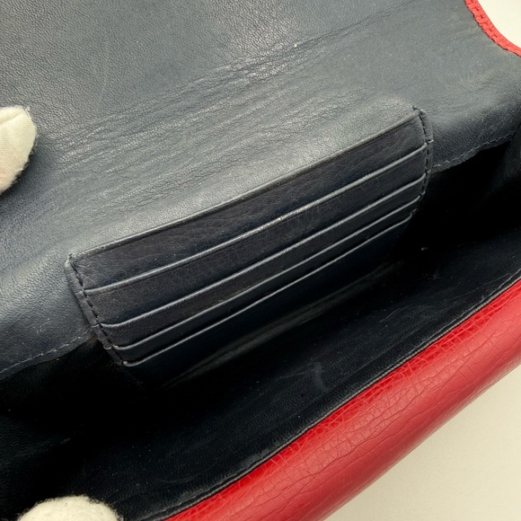 Vintage Christian Dior Double Flap Long Wallet with Unbranded Chain - Picture 12 of 17